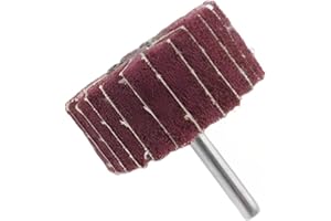 BOKIOESDE Almohadilla de pulido de cabeza de molienda de fibra, abrasivo con mango, cepillo de pulido, lijadora de rueda de aleta, accesorios duraderos, herramientas, 40×25×6mm S