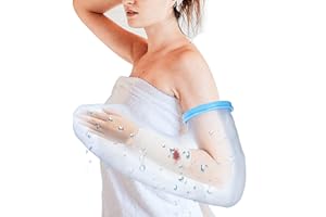 SUPERNIGHT Waterproof Full Arm Cast Cover Protector for Shower, Reusable Adult Cast Sleeve Bag Cover to Keep Wound and Bandage Dry, Waterproof Cast Cover for Broken Hand, Elbow, Wrists, Arms