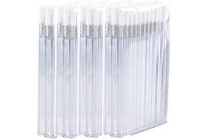 P-BEAUTY COSMETIC ACCESSORIES Varillas de limpieza de microfibra, para extensión de pestañas, pincel de labios, cepillo de labios, sin pelusas, transparente, 50 - 500 unidades (200)