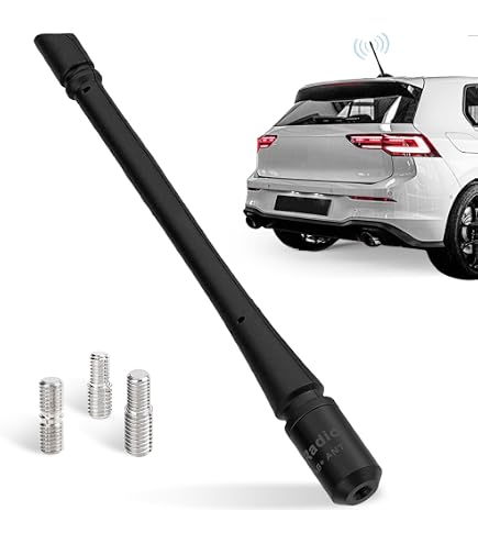 Antenna Auto In Gomma E Metallo Per Fiat 500X 2016-2017 E 500L 2014-2017 – 12V, AM/FM, Sostituzione Plug And Play