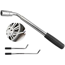 PER VOLKSWAGEN T-ROC KIT EMERGENZA AUTO CRIC A PANTOGRAFO IN ACCIAIO+CHIAVE A C
