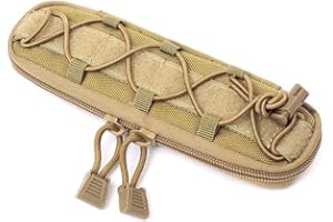 WYNEX Tactical Knife Sheath Bag, Molle Flashlight Holster Pouch Utility Tool Pouches Case Single Pistol Holder Cartridge Clip Outdoor Multi-Tool Nylon Pouch