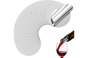 TAIVIN 20 Pezzi Salvagoccia Vino,Versatore di Vino in Alluminio,Versatore di Riutilizzabili in Alluminio,Adatto per Bottiglie di Vino, ristoranti, Bar, Famiglie e Feste (30 Pezzi)