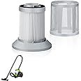 TERRIFI 2156A Filters 1 Pack Compatible with Bissell 2156A, 1665, 16652, 1665W Zing Canister Vacuum Cleaner, Vacuum Cleaner Replacement Filter, Washable Mesh Floor Washer Core Filter