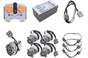 YITAIYUAN Technical Power - Set di 11 Pezzi con Telecomando e servomotore, Cavo di prolunga per Auto, Compatibile con Technic