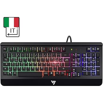 Rii RK100+ Tastiera Gaming Italiana Retroilluminata - Layout QWERTY IT Con LED Arcobaleno - Foto 9