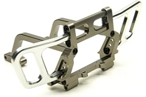 ZuoLan RC 1/10 Steel Front Bumper Bull Bar for 1/10 Car Crawler Axial Wraith (Titanium)