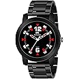 IIK COLLECTION Watches for Men Round Numerical Dial Analogue Men Watch|Long Battery Life|Stainless Steel Bracelet Black Chain with Long Lasting Polish Watches for Boys.