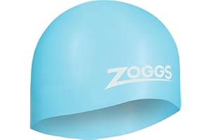 Zoggs Łatwy do dopasowania silikonowy czepek pływacki, wygodne dopasowanie, hydrodynamiczny design, bez lateksu