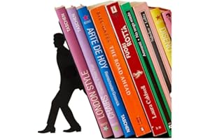 Balvi Serre-Livres Too Many Couleur Noir Support de Livres pour étagère en Forme d'assistant Amusant