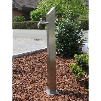 Colonne D'eau De Jardin En Fer Et Laiton Style Vintage - Robinet De Sol Rétro Pour Arrosage, Lavage Et Décoration Extérieure (Couleur Rouille, 74 Cm)