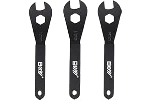 KMRDND Boy Set di Chiavi Coniche per Bicicletta, 7 Pezzi, 13mm-19mm, Strumenti di Riparazione Bici