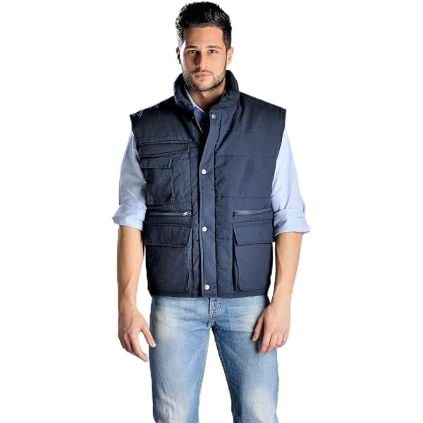 Sottozero Gilet 'Antares' Uomo Taglia XL - Cappotto Leggero Grigio/Nero