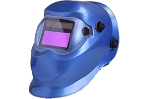 Nuzamas Solar Powered Auto Darkening Welding Helmet Mask Weld Face Protection for Arc Tig Mig Grinding Plasma Cutting with Adjustable Shade Range DIN4/9-13 UV/IV protection DIN16