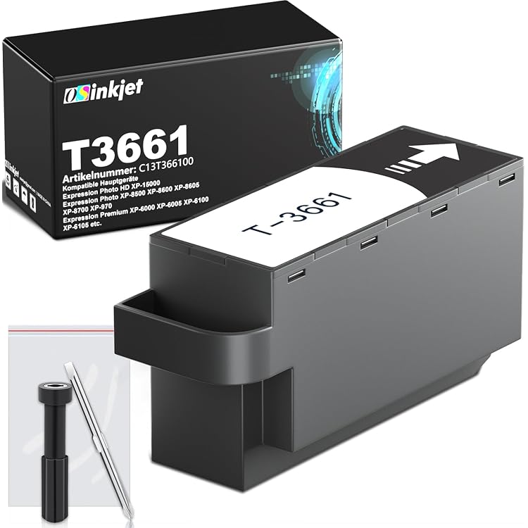 Epson C13T366100 passend für XP6100 Wartungskit für Tinte Schwarz 