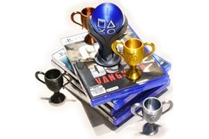 GÉNÉRIQUE Dekoration für Gamer PS5 – Pack mit 5 physischen Trophäen (Platin/Gold/Silber/Bronze/Geheimnis) für Spielzimmer – Geschenk für Sammler – kompatibel mit allen Spielbereichen