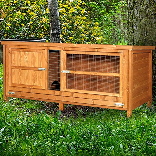 4ft single rabbit hutch