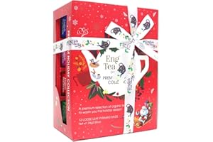 English Tea Shop® | Confezione Tè Natale Sapori delle Feste | Cofanetto Regalo 12 Piramidi Tè | Miscele Natale Gusti Assortiti
