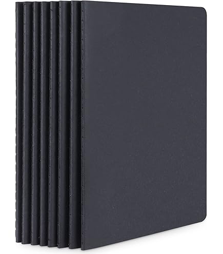 TSKDKIT A6 Cuaderno De Kraft Blanda, Pack De 12 Cuadernos Con 48 Páginas/ 24 Hojas, Libreta