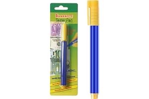 RUNDAGO 1 Piece Counterfeit Bill Detector Pen - Professional Money Marker for Detecting Fake Banknotes on Euro, Dollar, Pound and All Major International Currencies