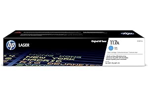 HP 117A W2071A, Cartuccia Toner Originale da 700 Pagine, Compatibile con le Stampanti Laser 150, MFP178, MFP179, Ciano