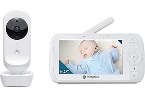 Motorola Nursery VM 35 Elektroniczna Niania, Biały, ‎23 x 13.7 x 6.3 cm; 720 g, 5 Cali