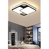 ARTELUZ Modern &Ccedil;ift Kare Tavan Led Avize 3 Renk Işıklı Uzaktan Kumandalı Dimmer &ouml;zellikli