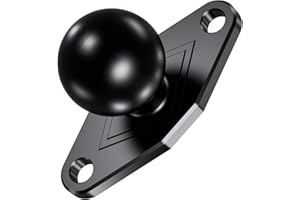 BRCOVAN Alluminio Lega Diamante Montaggio Base con 1 Pollice TPU Palla Compatibile con RAM Mounts B Misurare Doppio Palla Presa Braccio
