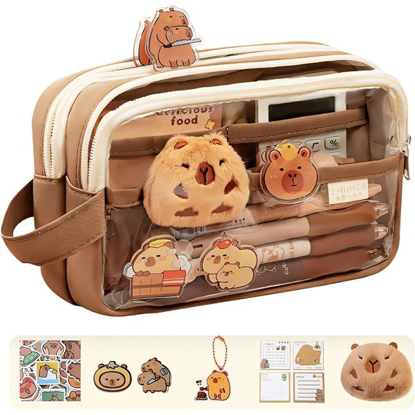 Zaino Con Ruote Capybara Per Bambini E Ragazzi - Capacità Grande, Manico Regolabile, Ruote Scorrevoli | 30x40x16 Cm, Per Scuola E Viaggi