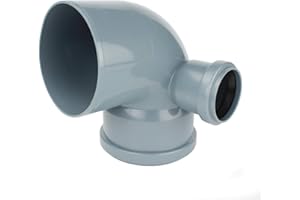 MKK - 19561-002 - HT 90° Bogen Einfach Doppel Abzweig DN 110 50 Abflussrohr Kanalrohr rechts