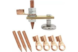 GYSRXS Genérico Cabezal único Cabeza de Imán de Soldadura Abrazadera de Soporte de Soldadura Magnética con Tablero de Aislamiento Engrosado de 4.7mm para Mesa de Soldadura