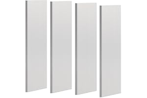 AYWFEY 4 Pcs Square Aluminum Flat Bar, 1/8''(3mm) Thickness x 1'' Width x 12'' Length, 6061 General Purpose Plate, T6511 Solid New MLL Stock, for Crafting lndustry, Covered with Protective Film