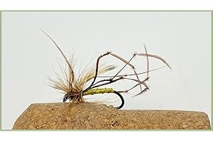 JUST CATCH Daddy Long Legs, Trout Flies Natural Barbless, choice of size and quantity, Best Daddy flies