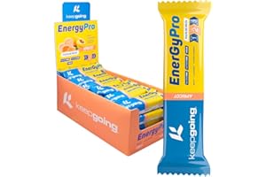 Keepgoing Barritas Energéticas Naturales EnergyPro Albaricoque | Barritas Energéticas Gominola | Barritas Energéticas Ciclismo | Barritas sin Frutos Secos | Barritas Energéticas Frutas | Caja 24 uds