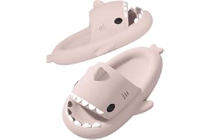 SAGUARO Shark Slippers damskie i męskie, miękkie i wygodne kapcie z rekinem, na lato, do domu, antypoślizgowe na basen, plażę, rekin