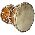 GT manufacturers Damru Percussion Indian Music Instrument Damaru Folk Bhajan Kirtan Pooja (Brown)
