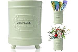 COMFIFY Francuski rustykalny organizer na przybory kuchenne z antycznym wzorem - idealny prezent dla pasjonatów gotowania