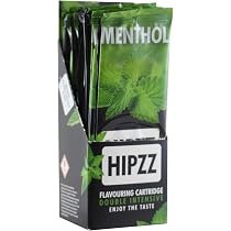 Hipzz Aromakarten 'Ultra Fast Menthol' - 100 Karten + Gratis Crystal Balls Für Intensiven Geschmack