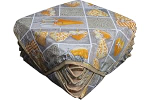 Russo Tessuti 6 CUSCINI Sedie Coprisedia IMBOTTITI Cuore Allungato Con Alette Vari Colori-Arancione