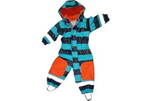 Maylynn Outdoor Schneeanzug Regenoverall Regenanzug Blau, warm gefüttert mit dicken Fleece Futter