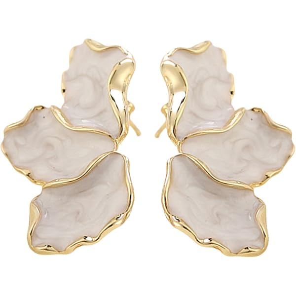 Boucles D'oreilles Fleurs Zircone Hypoallergéniques - Alliage, Diamètre 13 Mm, Colorées, Coffret Cadeau - 10