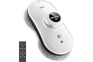 AlfaBot X6 Robot Lavavetri, Robot per la Pulizia di Finestra con Telecomando, 3 modalità automatica da scegliere, Pulizia Intelligente per Lava tutte le Superficie Lisce