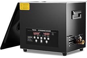 Toemics 2L 3L 6L 10L Digital Ultrasonic Cleaner with Degas and Gentle Mode, Professional Ultrasound Cleaning Machine with Heater & Timer, for Cleaning Jewelry Glasses Denture Lab Utensils Metal Parts