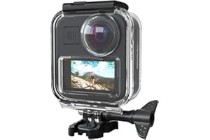Sxhlseller Custodia Impermeabile per Videocamera D'azione GoPro Max Panorama, profondità di 20 M Custodia Protettiva Regolabile Impermeabile al Tocco Accessorio per Immersioni