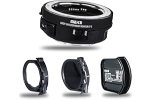 Meike MK-EFTE-C VND Autofokus Mount Objektivadapter mit Variabler ND- und UV-Filter Konverter für Canon EF/EF-S Objektive auf Sony E Mount Kameras A9 A7III A7II A7 A7R3 A7R4