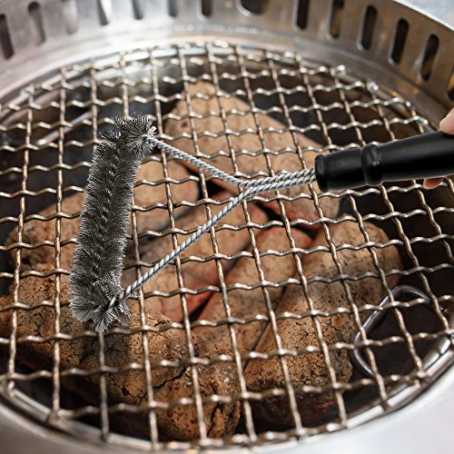 BBQ Grill Pinsel, Barbecue Grill von Tools Edelstahl Reiniger Reinigungsbürste für Griff Weber Holzkohle, Gas, Elektro, char-broils, Porzellan und Infrarot-Grills - 6