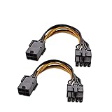 Cable Matters (2-Pack) 6-Pin PCIe to 8-Pin PCIe Adapter Power Cable - 10cm