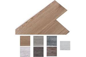 INMOZATA 36Pcs Self-Adhesive PVC Flooring Planks Floorboard Planks Waterproof Floor Stickers for Kitchen Bedroom Bathroom Home Floor Tile 91.5 X 15.2CM (Original Wood)