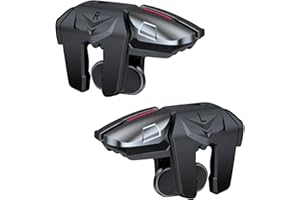 Onlynery PUBG Mobile Game Controller Trigger, G21 Game Trigger für PUBG, Sechs Finger Verbindung PUBG Artifact Game Handle, Einfach zu bedienende physische mechanische Taste für Mobile Spiele