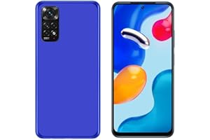Todobarato24h Funda Compatible con Xiaomi Redmi Note 11-11S Azul TPU Lisa Silicona Gel